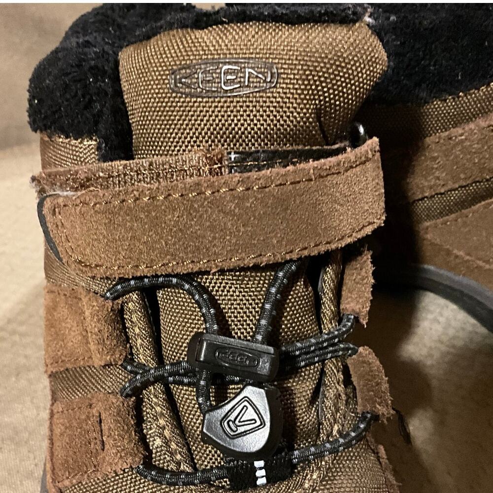 KEEN Hiking Winter Boots Youth 11 Brown Keen-Warm -4° Non Skid Contour Arch - Picture 5 of 11